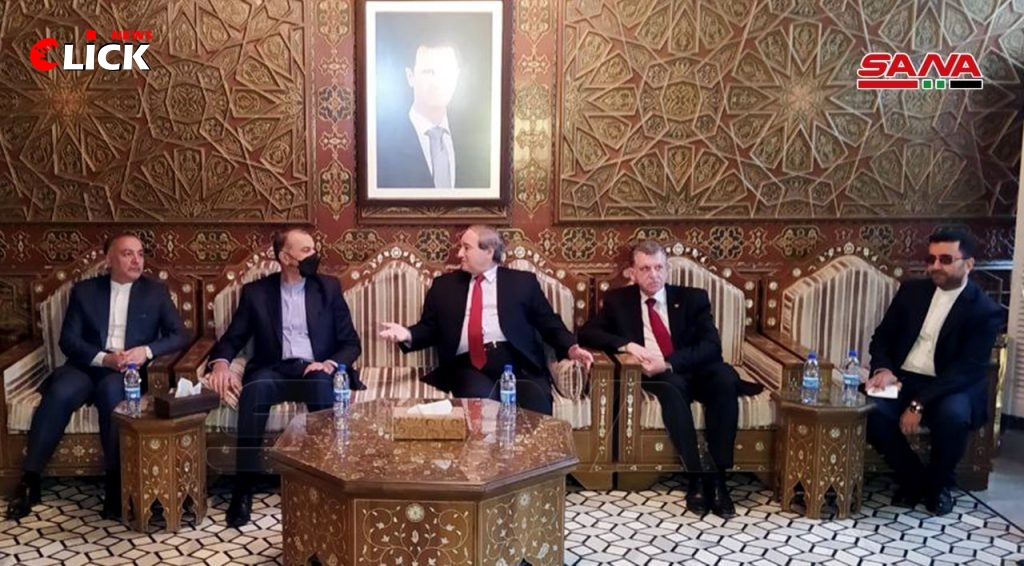 بعد زيارة الرئيس الأسد للإمارات.. وزير خارجية إيران في دمشق