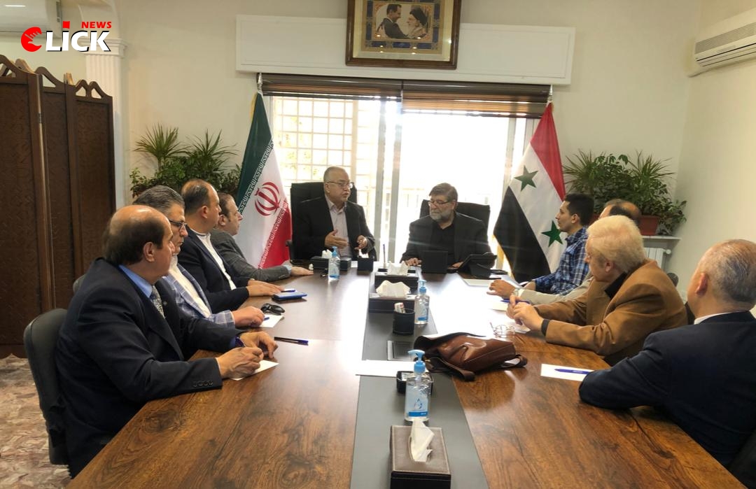 الغرفة التجارية السورية الإيرانية تبحث مع رئيس مكتب تنمية العلاقات الاقتصادية تنشيط التبادل التجاري بين البلدين