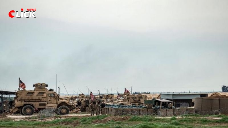 رتل عسكري أمريكي يدخل مطار خراب الجير قادماً من الأراضي العراقية