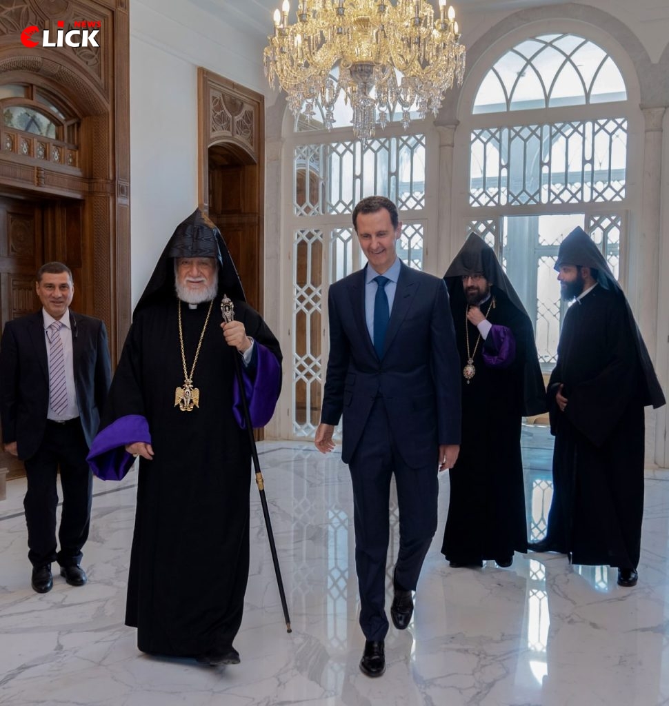الرئيس الأسد لـ الكاثوليكوس آرام الأول: ما يميز الشعب السوري هو تجانسه في كلٍ واحدٍ على الرغم من اختلاف الأعراق والأديان