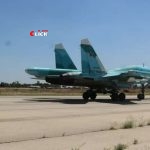 بالصور.. تعزيزات عسكرية روسية تصل إلى مطار القامشلي