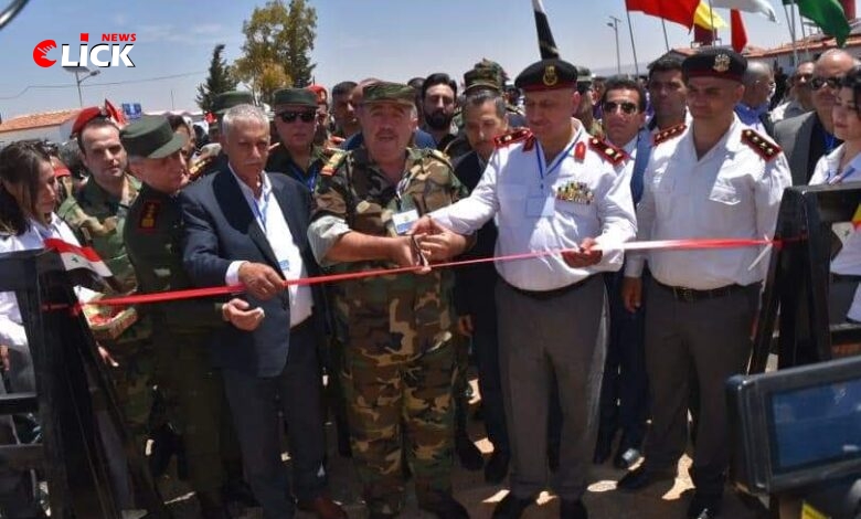 افتتاح معبر مطربا الحدودي بين سورية ولبنان بمنطقة القصير في ريف حمص