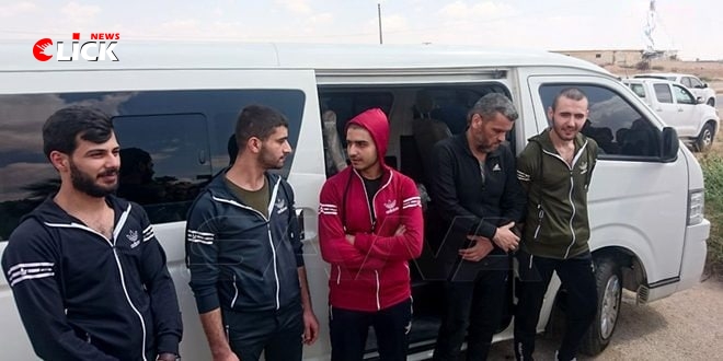 تحرير 5 مختطفين كانوا محتجزين لدى التنظيمات الإرهابية بريف حلب (صور)