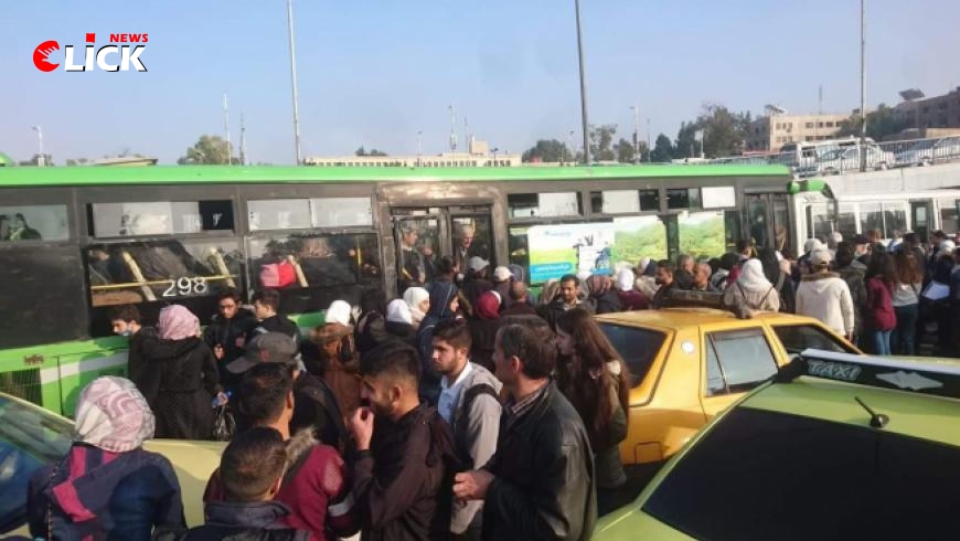 أزمة نقل في دمشق سببها تخفيض كمية المازوت
