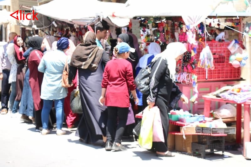 رغم توفر كافة مستلزمات عيد الأضحى حركة خجولة تشهدها أسواق درعا