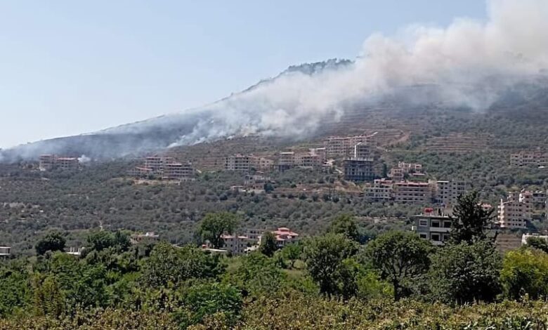 إخماد حريقين اندلعا في أراضي منطقة مشتى الحلو بريف طرطوس
