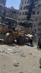 المازوت وانتهاء العقد يتسببان في تراكم القمامة في جرمانا بريف دمشق