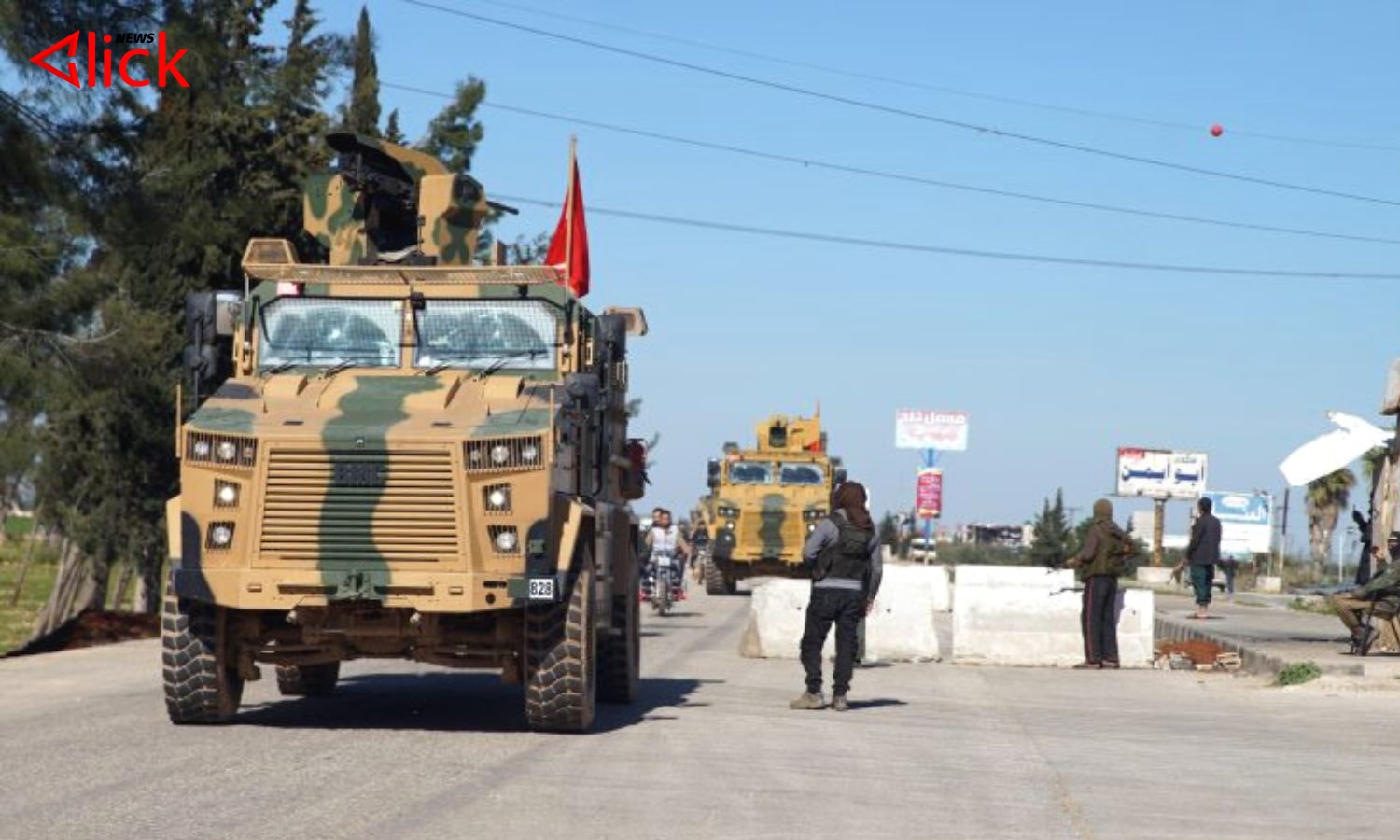 الاحتلال التركي يدفع بأرتال عسكرية جديدة إلى الأراضي السورية