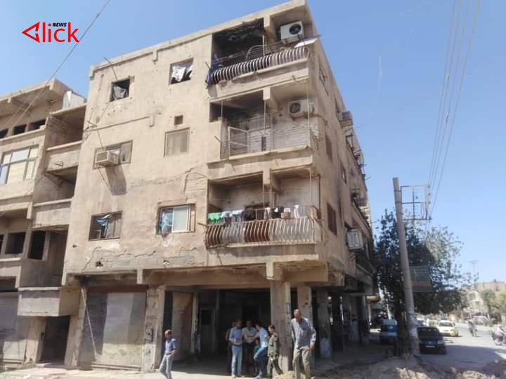 على خطا حلب.. توجيه بإخلاء مبنى بدير الزور مُهدد بالانهيار