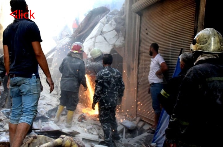 وفاة شخص وإنقاذ آخرين جراء انهيار مبنى سكني في حي الفردوس الحلبي