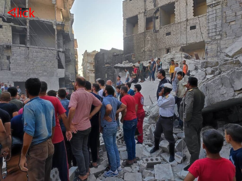وفاة شخص وإنقاذ آخرين جراء انهيار مبنى سكني في حي الفردوس الحلبي