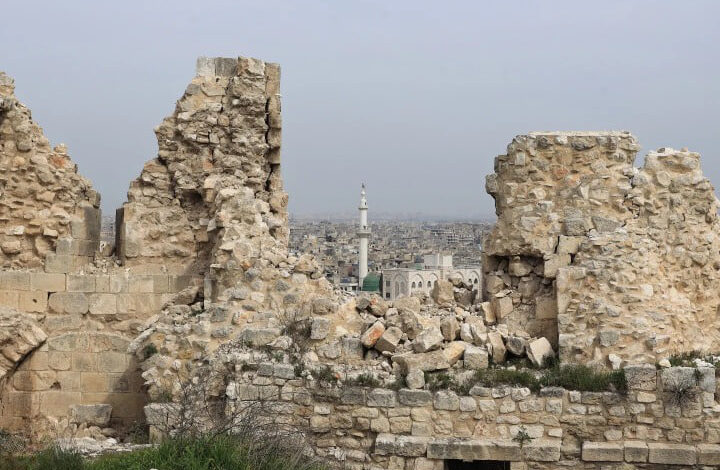 زلزال حلب.. انهيارات في أسواق وأحياء حلب القديمة