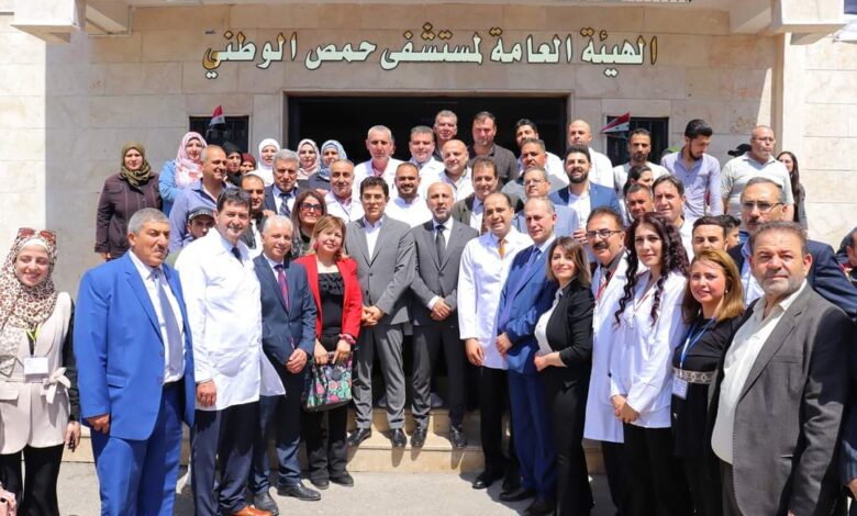 بينها مشفى حمص الوطني.. الصحة تفتتح 6 منشآت صحية بحمص