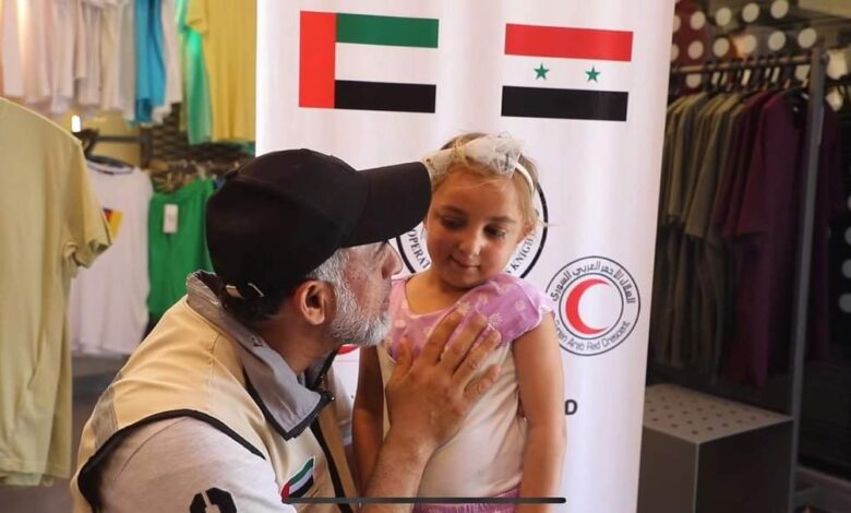 الإمارات تطلق سلسلة مبادرات إنسانية في سورية
