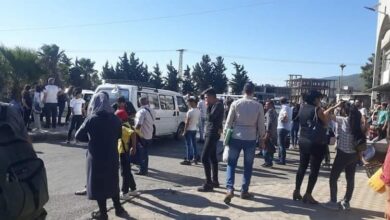 مخالفة محطة وقود تحدث أزمة نقل على خط مصياف - حماة